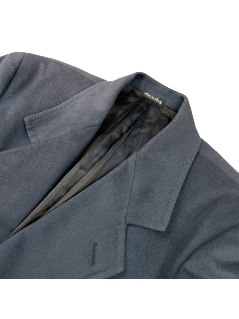Pal Zileri x Loro Piana Men’s Wool/Cashmere Trench Coat Navy • Italy • 48L US